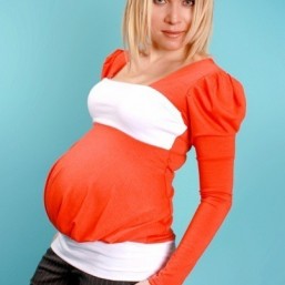 Туника для беременной «Лимо», оранжевая Код 505