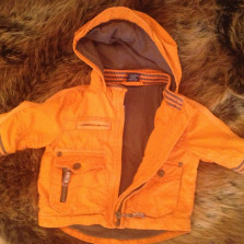 оранжевая детская демисезонная куртка