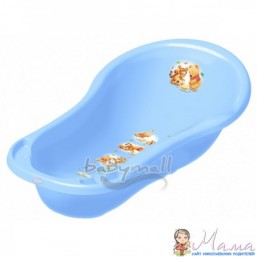 Ванночка Prima Baby Дисней с термометром и сливом 84см, цвет голубой [816B]