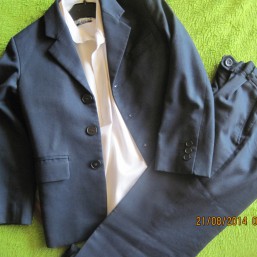 школьный костюм для мальчика, синий + белая рубашка в подарок