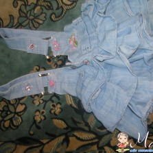 джинсовая юбка-сарафан 