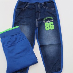 8073  Комбинированные джинсы для мальчиков 4- 12 лет  /польша/