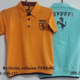 914-1  Футболка мальчик FERRARI  92-98-104-110