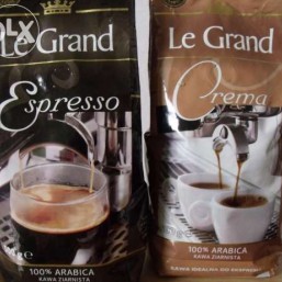Кофе в зернах Ле Гранд Эспрессо 500 грамм 100% Арабика.