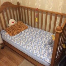 детская кроватка+матрас