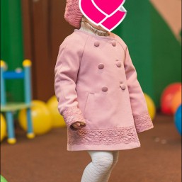 Кашемировое пальто для девочки EMPORIO BABY