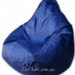 Синее кресло-мешок груша 120*90 см из ткани Оксфорд 