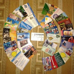 Коллекция календариков и таксофонных карточек