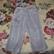 велюровые штаны на девочку 86 размер( 48 см длина)