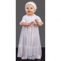 Нарядное кружевное платье для крещения и других торжественных событий
