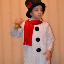 костюм снеговика 6-8 лет