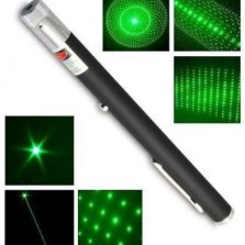 Зеленая лазерная указка 100 мВт с 5 насадками, green laser pointer 5 i 1