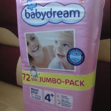 Подгузники BabyDream 4+, 45 шт., остатки от Jumbo-пака