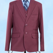 Пиджак+жилет - Bozer для мальчика - бордо - р.30