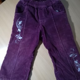 Теплые демисезонные штанишки на девочку, р-р 98
