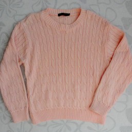 нежно розовый свитер figaro