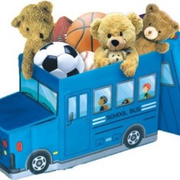 Детский пуф Автобус для игрушек