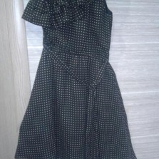 шифоновое платье с воланом на груди topshop 10 размер