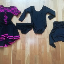 Платье, верхняя часть и юбка для танцев возраст 5-8 лет