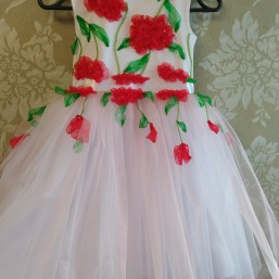 Нарядное платье на выпускной Цветочная фея