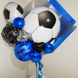 Букет из шаров, футбол, мяч, воздушные шары, шарик