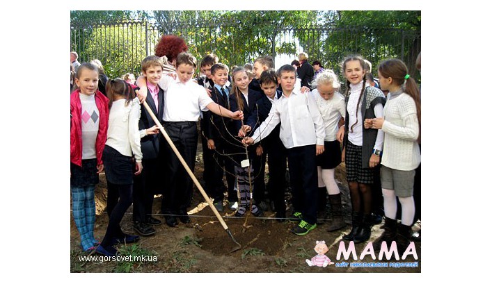 Школьники школы № 22 заложили Сад Матери