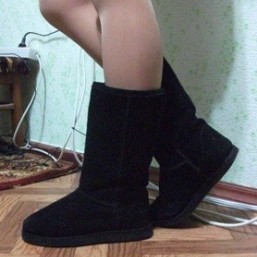  угги натуральная замша р.37  - 37,5