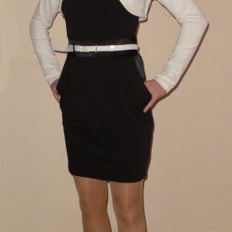 Платье трикотажное с болеро