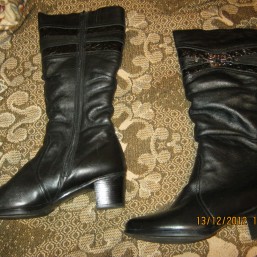 итальянские зимние кожаные сапоги