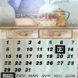 Календарь лаванда