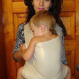 Май-слинг «Блеск» лен с напылением