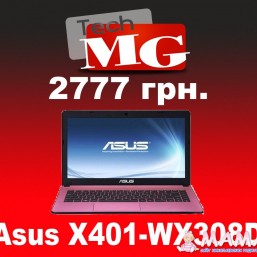 Ноутбук ASUS X401A-WX308D Pink
