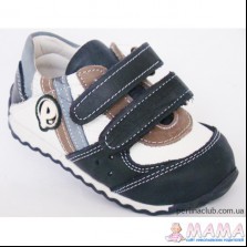 Детские кожаные кроссовки PERLINA на двух липучках для мальчика