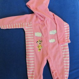 костюмчик махровый розовый