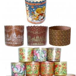 Одноразовые бумажные формы для выпечки Пасхи. Низкая цена Новые модели