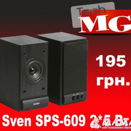Акустика SVEN SPS-609 2.0 (black) 2х5 Вт