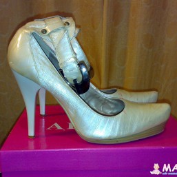 Светлые туфли, размер 40