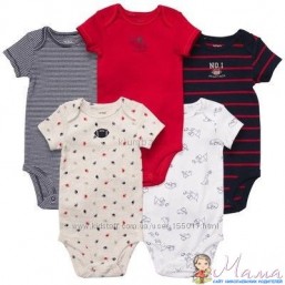 Бодики Carter's ,12мес,5шт в наличии!