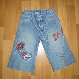 Бриджи джинсовые