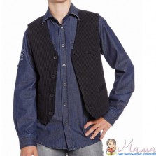 Рубашка+жилетка (комплект) размер 158-164