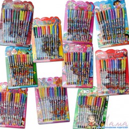 Ручки-набор гель золото 12шт