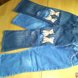 Джинсы на красотку  рост 104-110 см (ИТАЛИЯ)