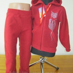 красный  флисовый  костюм, от 116 до 140 роста  В  НАЛИЧИИ