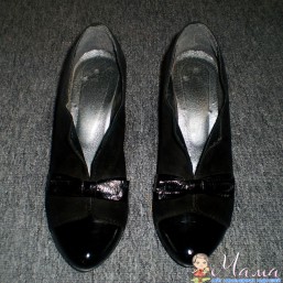 Туфли замшевые, черные 38р.