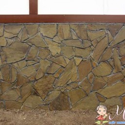 Кладка песчаника (дикий камень)