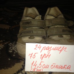 Осенние ботинки р. 24