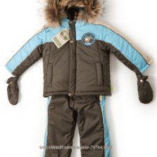 Куртка и полукомбинезон для мальчика с мехом зимний FAMENKI PILOTS