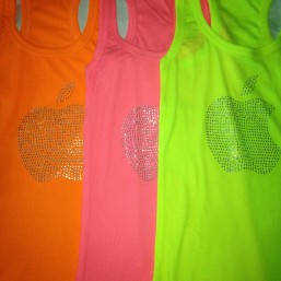 Майки. Неон. Яблоко. Цвета разные.