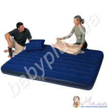 ntex Велюр матрац синий набор  Длина:	203.0 см.  Ширина:	152.0 см.  Высота:	22.0 см.   