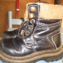 Зимние ботинки р.24 (кожаные)